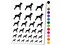 Boxer Dog with Heart Temporary Tattoo Water Resistant Fake Body Art Set Collection